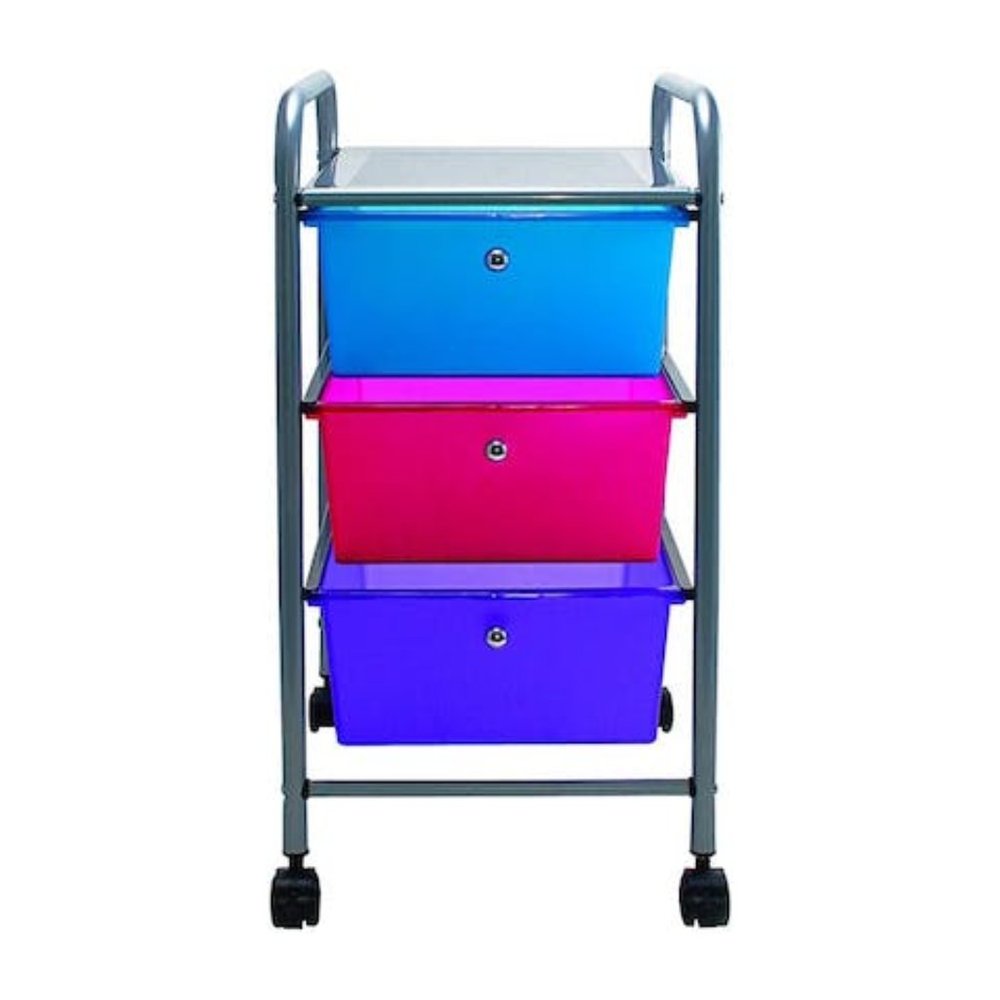 Advantus 3-Drawer Organizers-3-Drawer Organizer, w/ Casters
